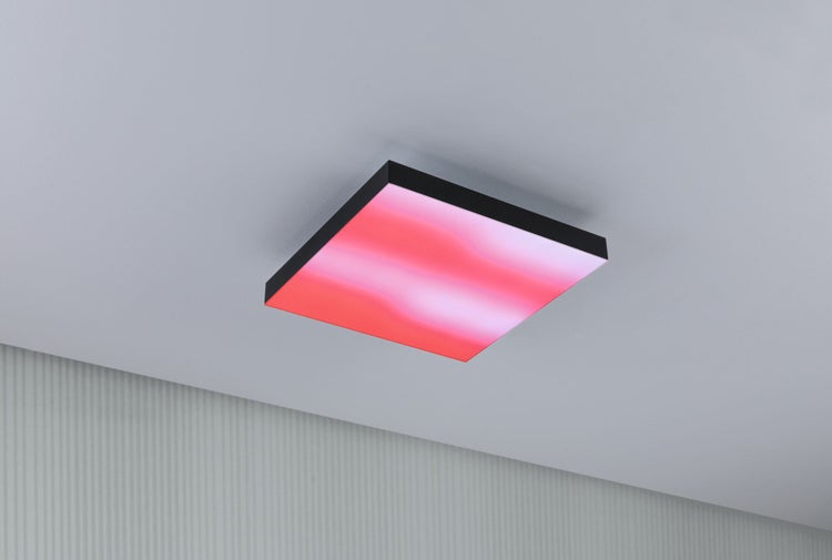 LED Panel Velora Rainbow dynamicRGBW eckig 295x295mm 13,2W 1140lm RGB+ Schwarz dimmbar