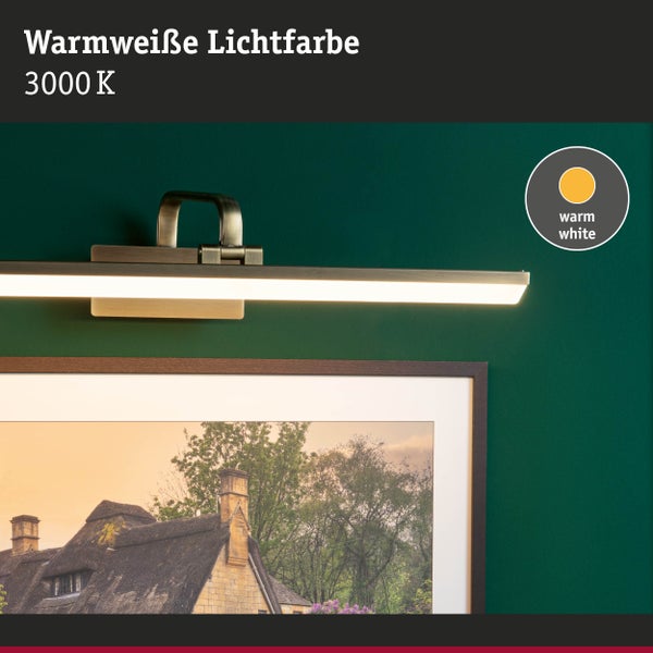 LED Bilderleuchte Renan 3000K 880lm 230V 11W Altmessing