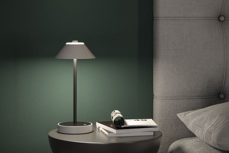 Mobile Tischleuchte Pellini White Switch 300lm 2W Beige, Schwarz matt