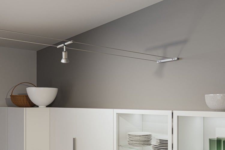 CorDuo Seilsystem Montageset Halterung 2er-Set Chrom matt