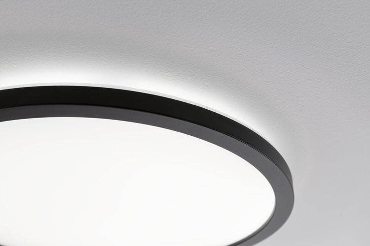 LED Panel 3-Step-Dim Atria Shine Backlight rund 420mm 22W 2300lm 4000K Schwarz dimmbar