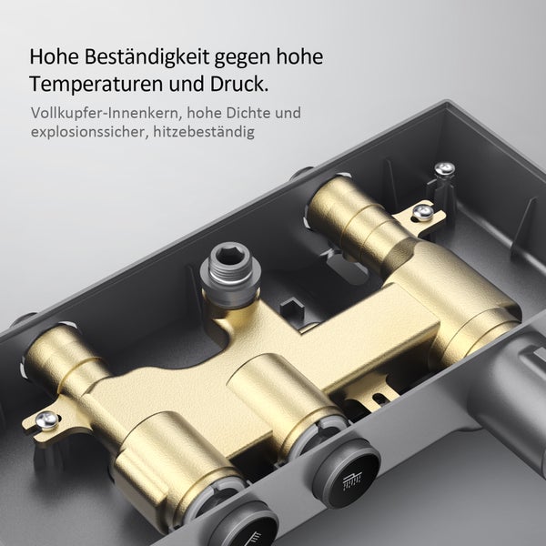Einbaukörper für Armaturen mit Kupfer Innenleben