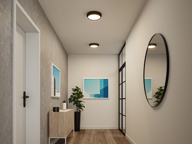 LED Deckenleuchte 3-Step-Dim Malik 2700K 850lm 230V 13,5W dimmbar Schwarz matt