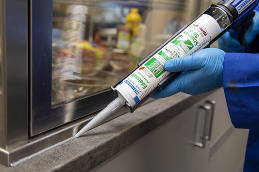 WEICON Flex 310 M® Edelstahl|Kleb- und Dichtstoff mit sehr hoher Anfangshaftung in Metalloptik auf MS-Polymer-Basis|310 ml