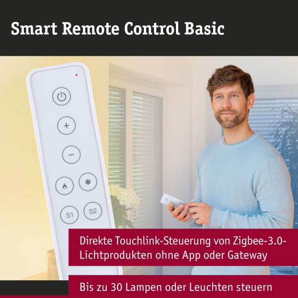 Paulmann Fernbedienung Smart Home Zigbee 3.0 Steuerung ohne App oder Gateway