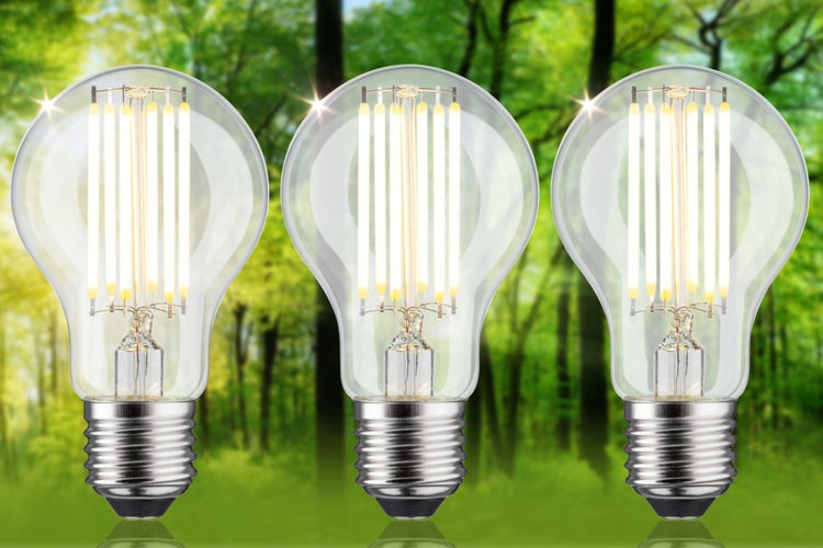 Eco-Line Filament 230V LED Birne E27 3er-Set 1055lm 5W 3000K Klar