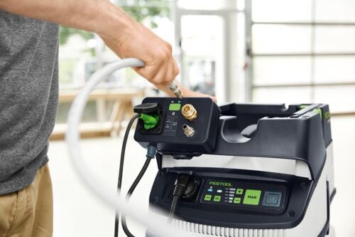 Festool Absaugmobil mit Kabeln und Bedienelementen