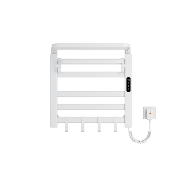 Elektrischer Handtuchwärmer mit Steuerung und Haken