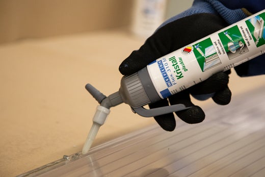 WEICON Flex 310 M® Kristall|elastischer Klebstoff auf MS-Polymer-Basis im Presspack für ermüdungsfreies Arbeiten|200 ml|transparent