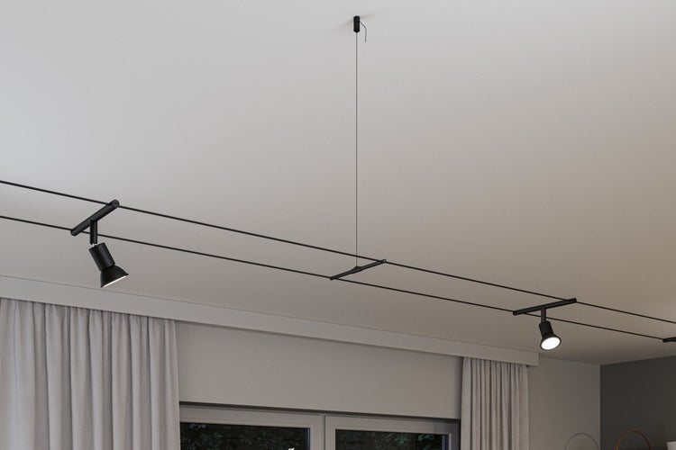 CorDuo Seilsystem Montageset Zwischenabhängung 1m Schwarz matt