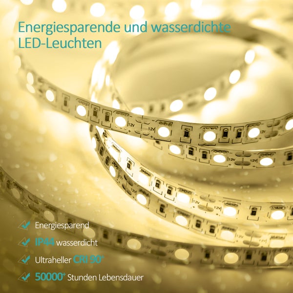 EMKE LED Badspiegel 80x60cm Badezimmerspiegel mit Warmweißer Beleuchtung