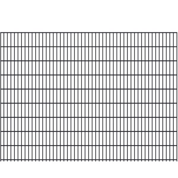 Doppelstabzaunmatte Draht: 6/5/6 mm Breite: 2,5 m Höhe: 1830 mm Anthrazit