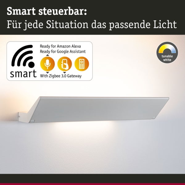 LED Wandleuchte Smart Home Zigbee 3.0 Ranva Tunable White 1400lm / 210lm 230V 13W dimmbar Weiß matt