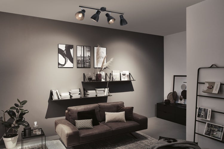 Spotlight Davy E27 230V max. 4x20W dimmbar Schwarz