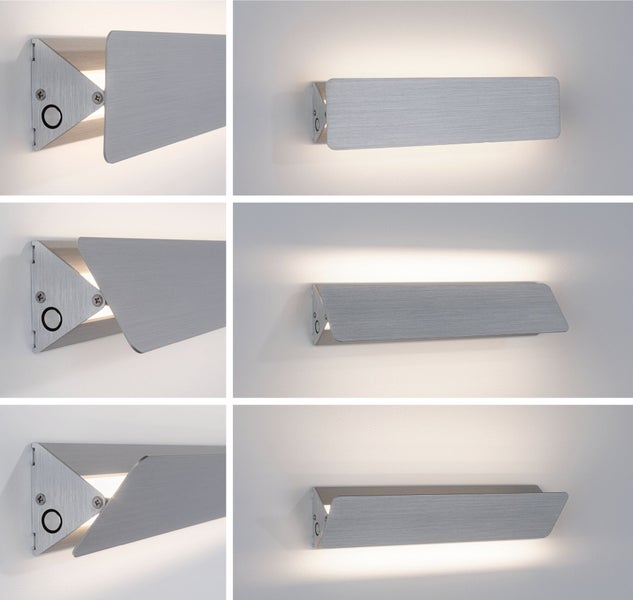 LED Wandleuchte Katla 2700K 340lm 230V 7W Alu gebürstet