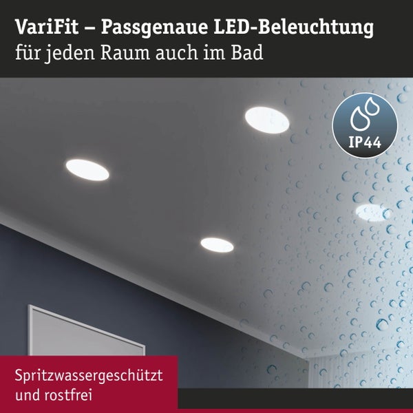 VariFit LED Einbaupanel Smart Home Zigbee 3.0 Areo IP44 rund 230mm 16W 1400lm Tunable White Weiß dimmbar