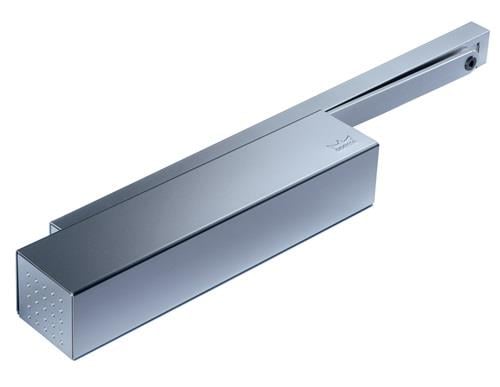 Dorma Türschließer mit Gleitschiene in Metalloptik
