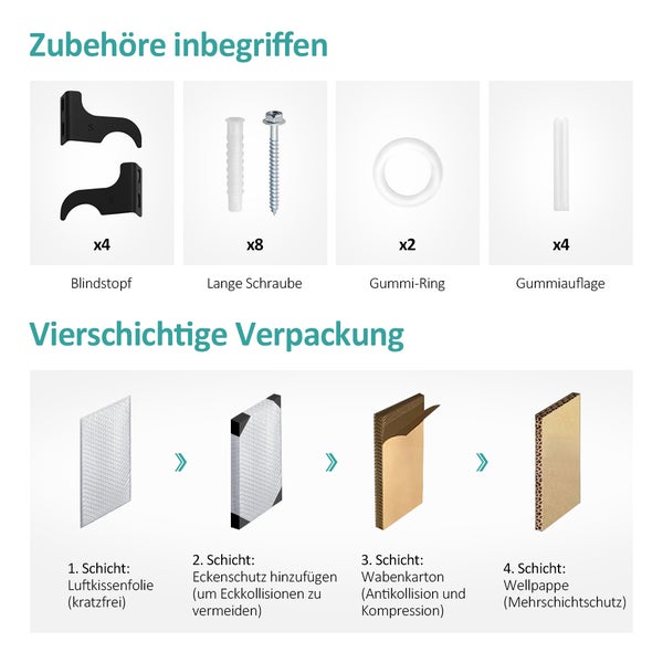 EMKE Heizkörper Flach Designheizkörper, Paneelheizkörper, Horizontal, Einlagig, Seitenanschluss, 63x62cm, 450W, Anthrazit
