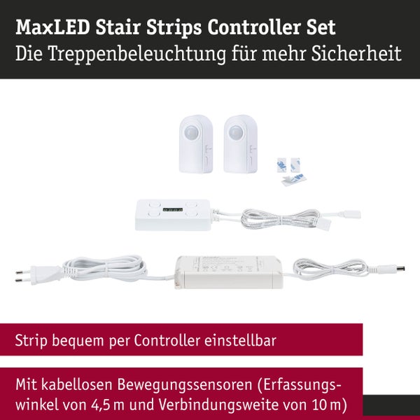 MaxLED Treppenleuchten Controller Set mit Bewegungssensoren