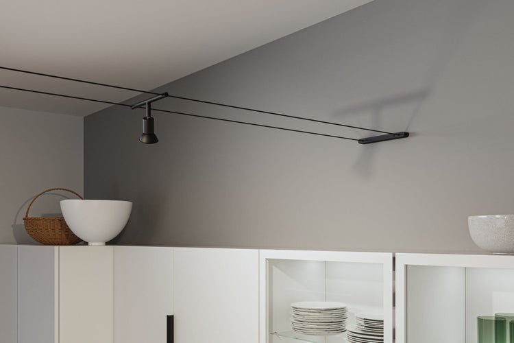 CorDuo Seilsystem Montageset Halterung 2er-Set Schwarz matt
