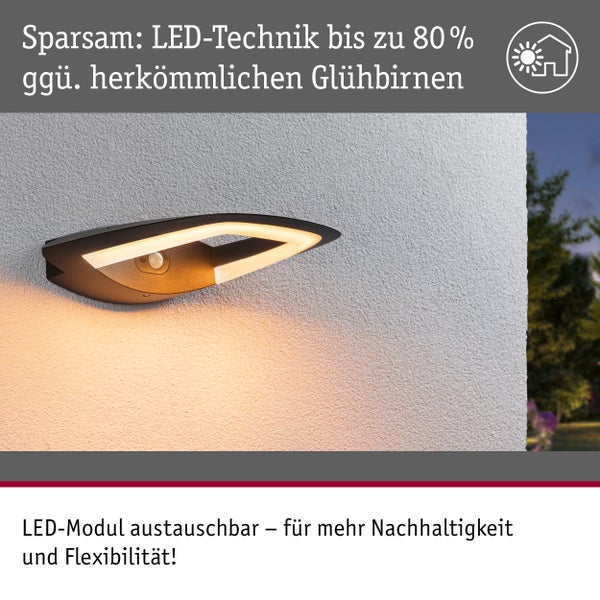 LED Aussenleuchte an Hauswand