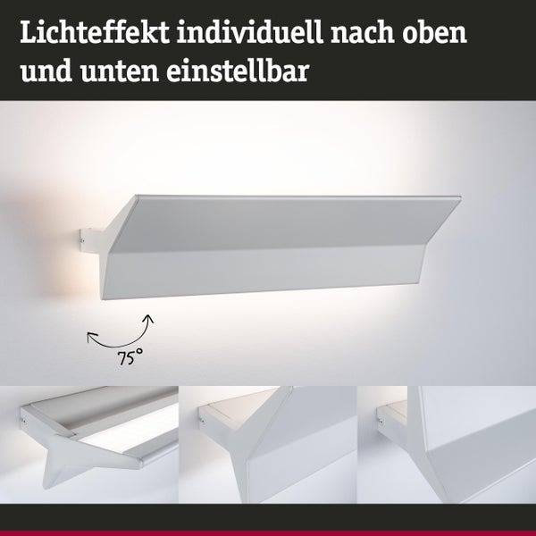 Wandleuchte zur individuellen Einstellung des Lichteffekts nach oben und unten