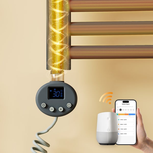 Elektrischer Heizkörper mit Temperaturregler und Smart Home Steuerung