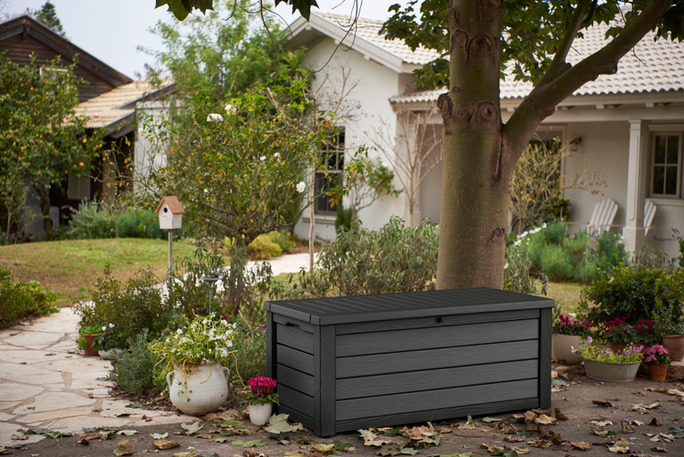 Keter Brushwood Aufbewahrungsbox 570L 155x72,4x64,4cm HORNBACH