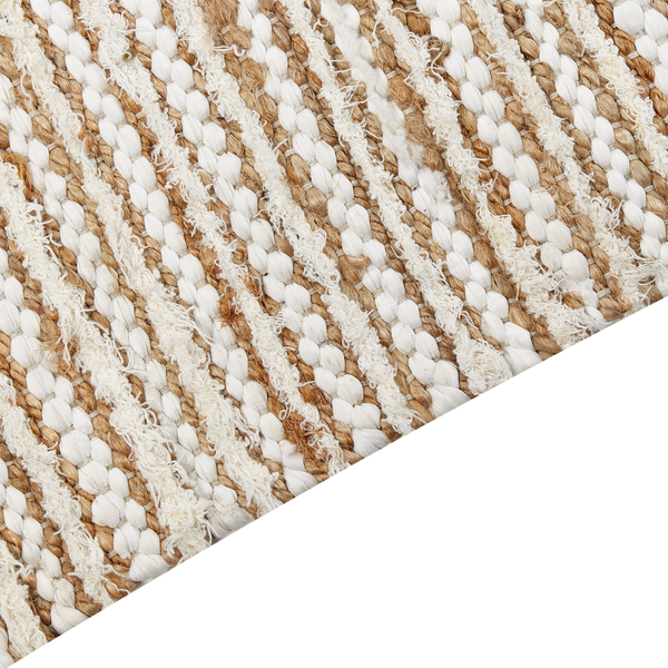 Teppich BARKHAN Beige 300 x 400 cm Baumwolle