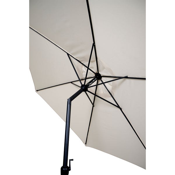 Strandmuschel mit den Maßen 230 bis 260 cm Höhe, 290 cm Breite und 278 cm Tiefe.