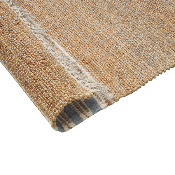 Teppich MIRZA Hellblau 80 x 150 cm Jute