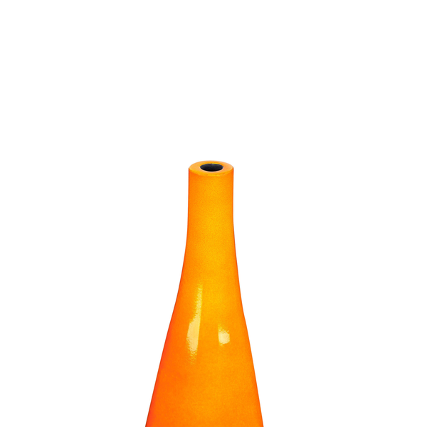 Blumenvase SABADELL Keramik 50 cm Orange