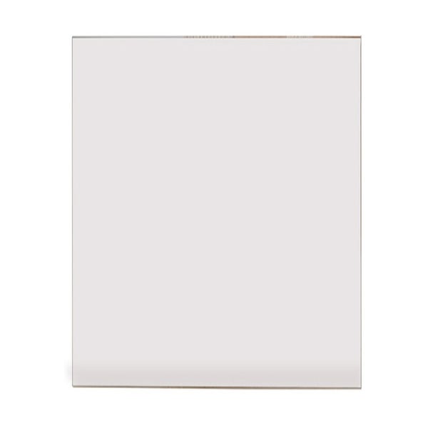 Quadratische Scheibe aus klarem Glas oder Kunststoff.