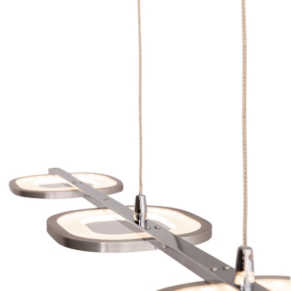 Moderne Pendelleuchte mit runden LED-Elementen