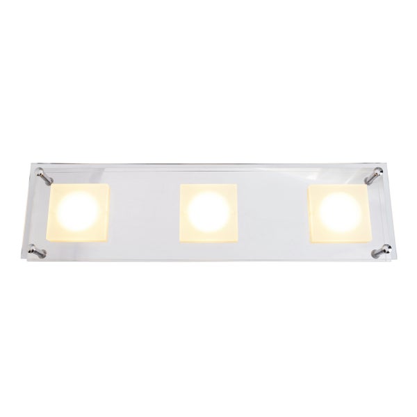 Wandleuchte mit drei quadratischen Leuchten