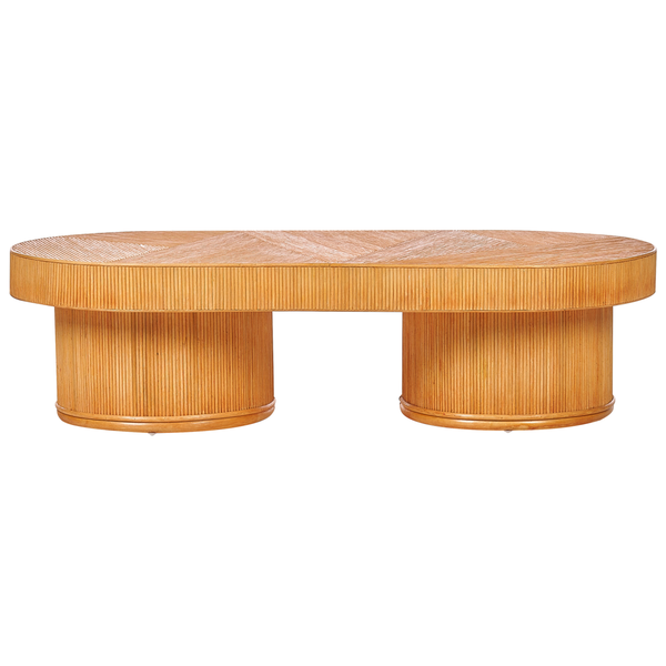 Outdoor Couchtisch AIROLE Rattan Braun