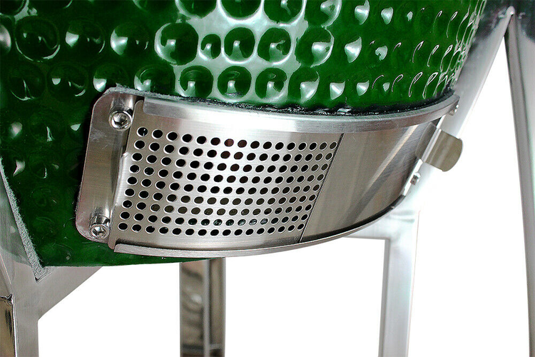 Kamado CL-16 Profi Keramik Grill Grün, Grilldurchmesser 40cm, Grillrostdurchmesser 33,5cm, BBQ Grillei Holzkohlegrill Grill Keramikgrill