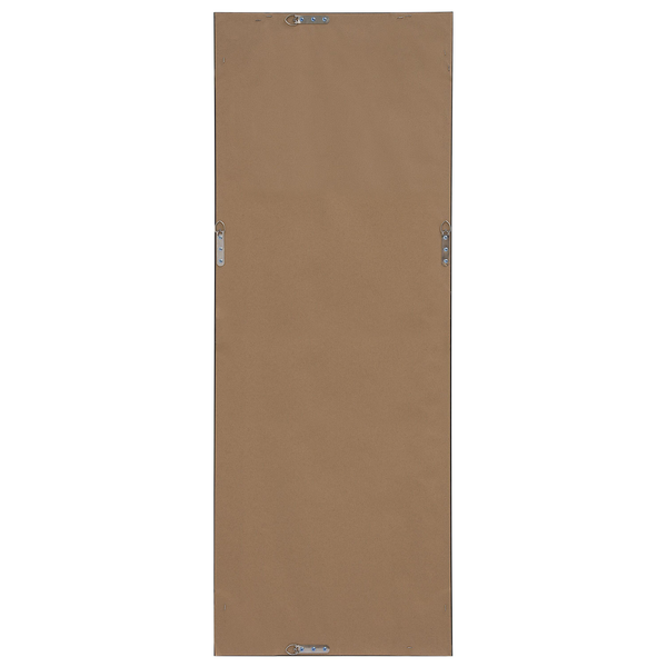 Rückseite eines rechteckigen Spiegels mit Aufhängevorrichtung