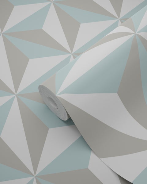 Origin Wallcoverings Tapete 3D-Muster Seladongrün - 53 cm x 10.05 m - 347446