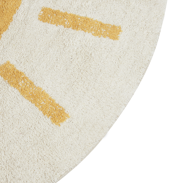 Kinderteppich BAIKER Beige ø 140 cm Baumwolle