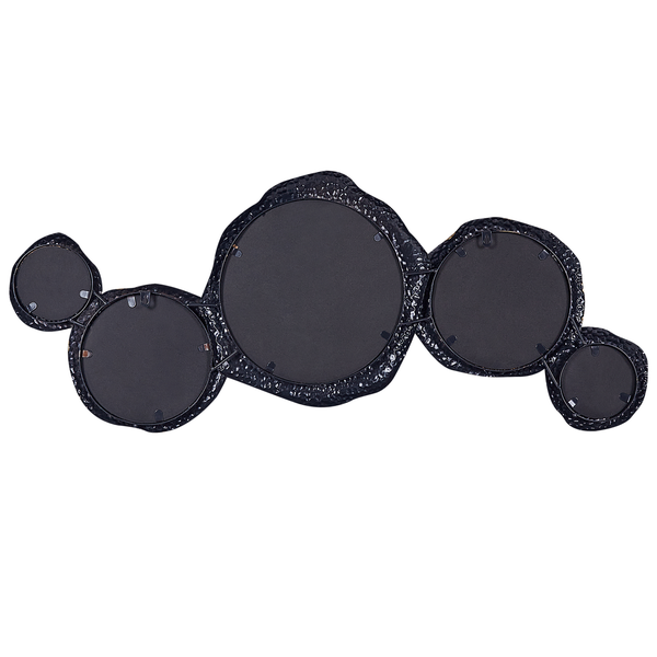 Wandspiegel CHARNY 109 cm 44 cm Metall Schwarz / Gold