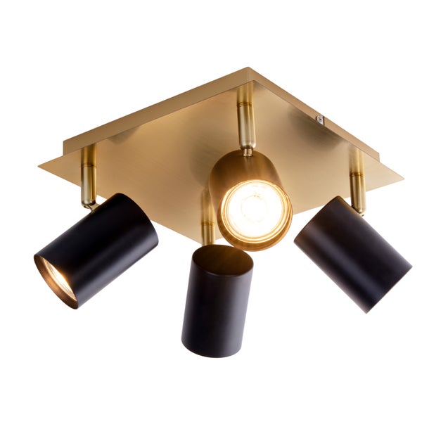 Deckenleuchte mit vier Strahlern