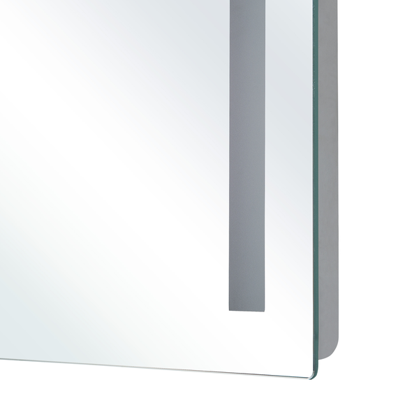 LED-Badezimmer-Spiegel LIRAC 70 cm 60 cm Silber