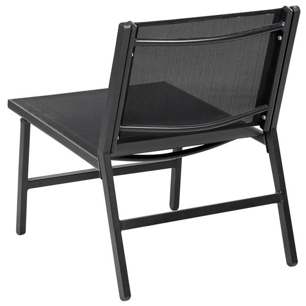 Gartenstuhl MARCEDDI Metall Schwarz