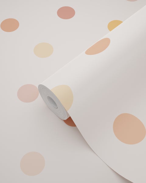 Rolle Tapete mit Punktmuster