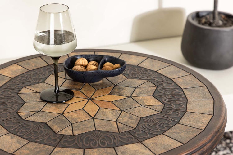 Leiria Cafetisch Ø60 braun. 60 X 60 X 66 cm