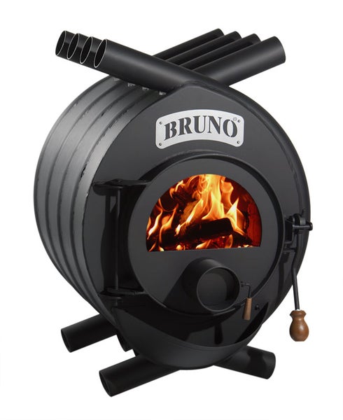 Bruno Kaminofen mit Holzfeuer