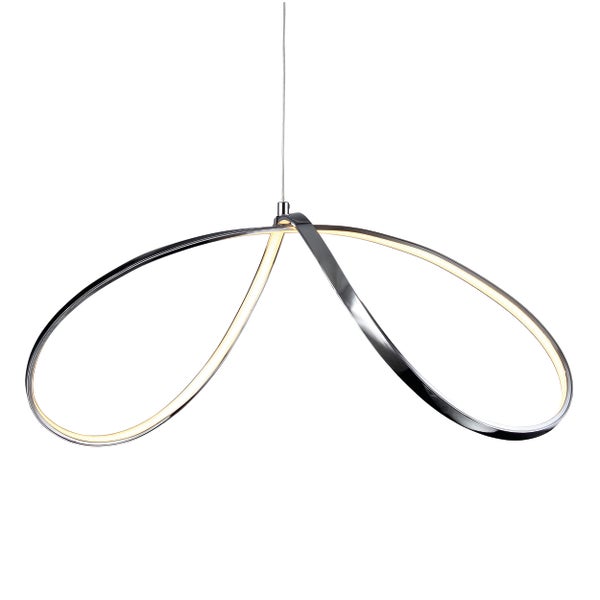 Moderne LED-Pendelleuchte mit geschwungenem Design für den Innenbereich