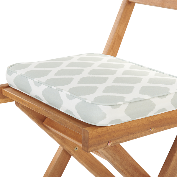 Bistro Set inkl. Kissen klappbar FIJI Akazienholz Mintgrün