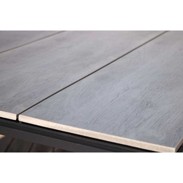 Martinus Gartentisch 100x210cm schwarz,grau. 210 X 100 X 75 cm